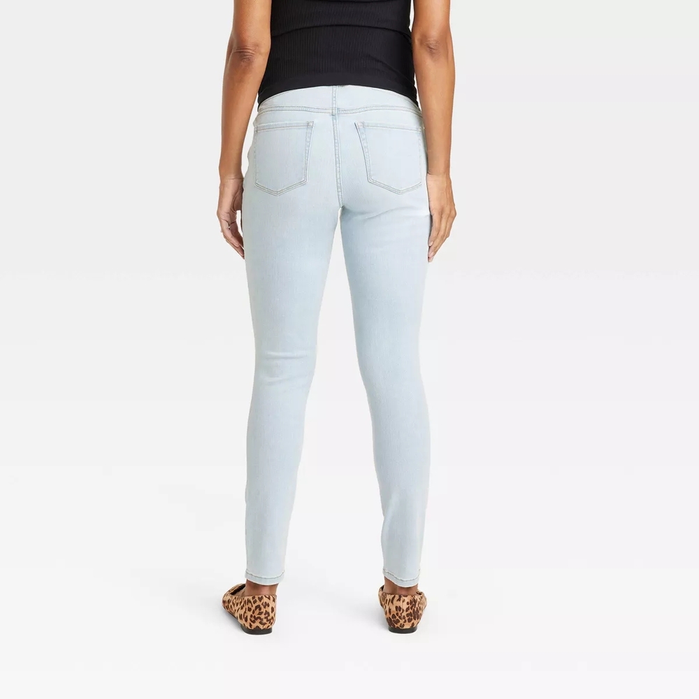 Over Belly Skinny Maternity Pants- Isabel Maternity by Ingrid & Isabel Sz 10 Nwt - Picture 2 of 10